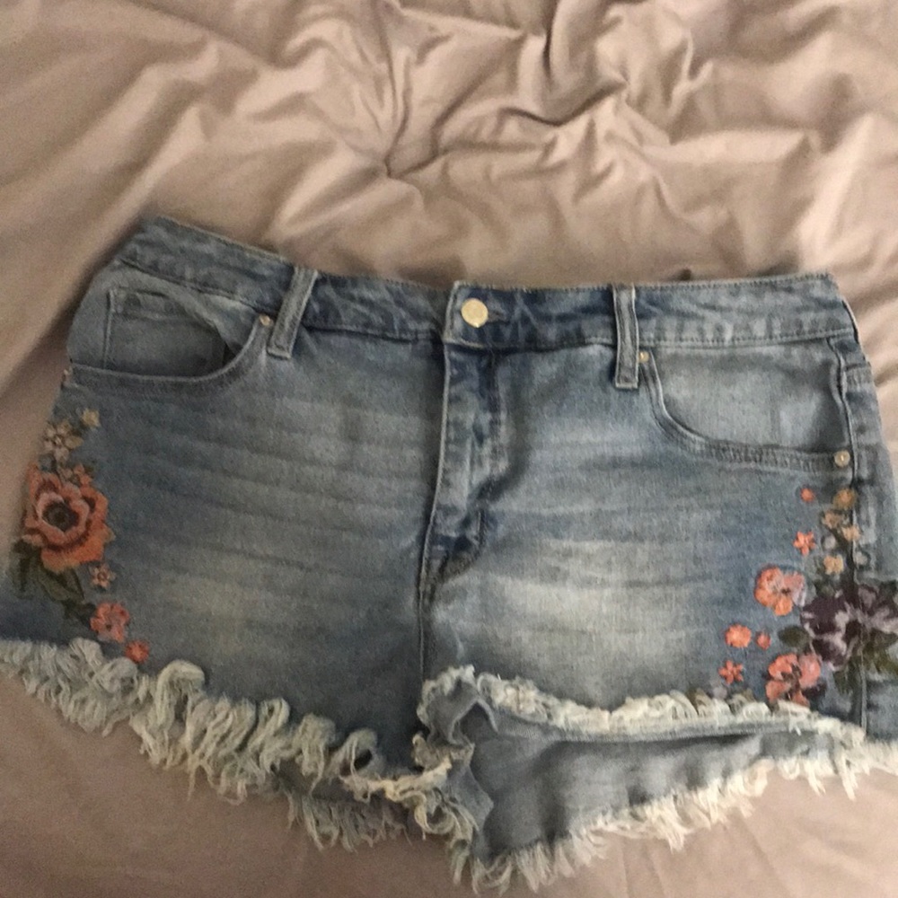 Floral High Waisted Shorts